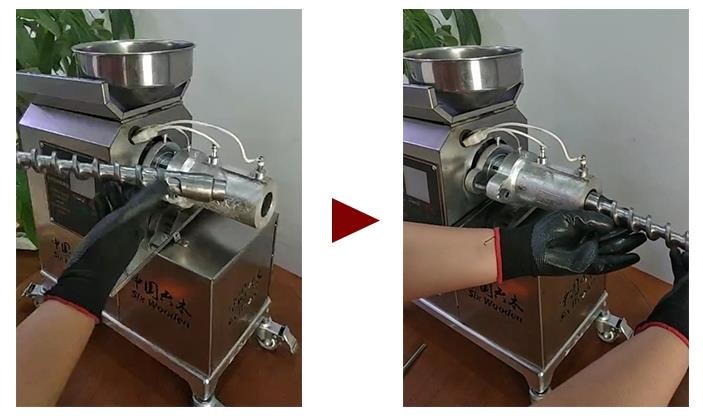 小型液壓榨油機(jī)的工藝流程